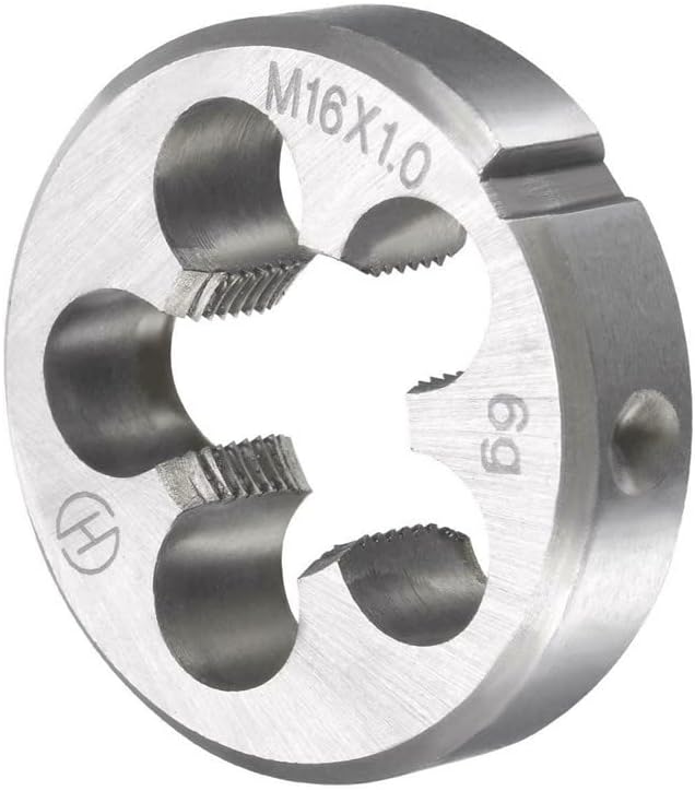 16mm x 1 HSS Metric Tap and Die Set Right Hand Thread,Tapping DIY Tool 3pcs (M16 x 1mm)