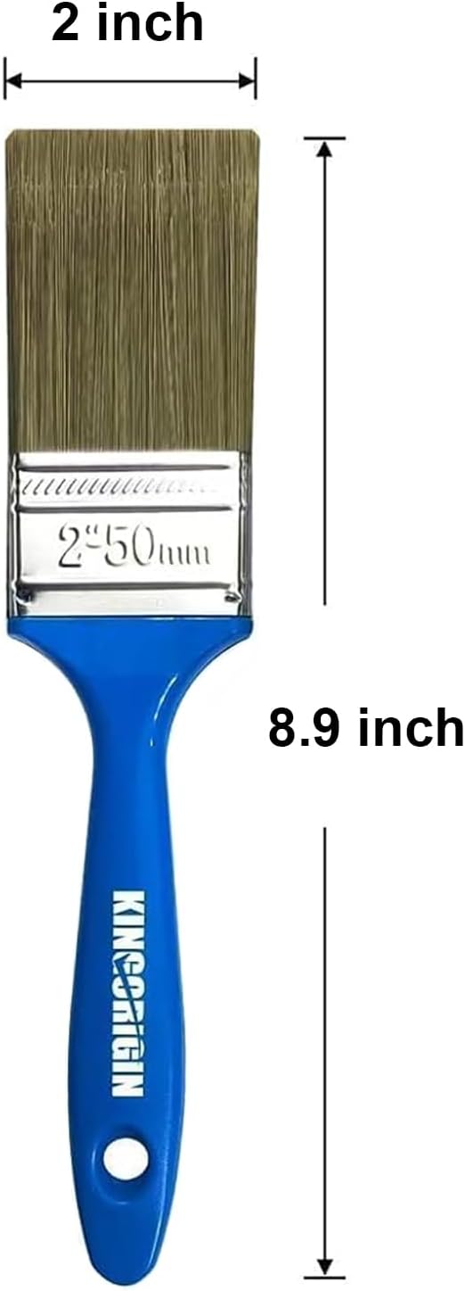 King Origin Versatile Paint Brush Set, 30 Pack, 2 Inch Paint Brushes, Small Paint Brushes for Walls, Furniture, Crafts - Detailed Painting & Larger Surface Coverage