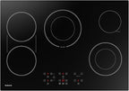 36 Inch Electric Cooktop 5 Burners, ETL & FCC Certificated, Sync Burner, Quick Boil, Keep Warm Setting, 9 Heating Level, Timer, Child Lock & Auto Shutdown, 9000W, Drop-in Electric Stove Top