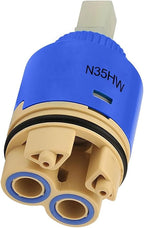 35mm Faucet Cartridge Certification Ceramic Tap Replacement Cartridge Mix Tap Inner Cartridge for Single Lever Faucet, Monobloc Bathroom or Kitchen Mixer Faucets