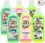 HOUSE OF FAB! Powerful All Purpose Cleaner, Dirt & Grime Removing Multi Purpose Cleaner, Used for Floors, Walls, and Any Hard Surface, Used on Large Areas, 33.8 FL Oz, 6 Pack, Sweet
