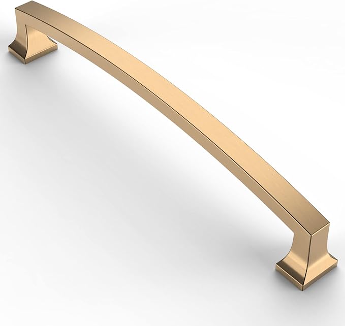 Asidrama 10 Pack 6.3 Inch(160mm) Hole Centers Kitchen Cabinet Handles, Champagne Bronze Cabinet Pulls Kitchen Cabinet Hardware for Cupboard Drawer Pulls