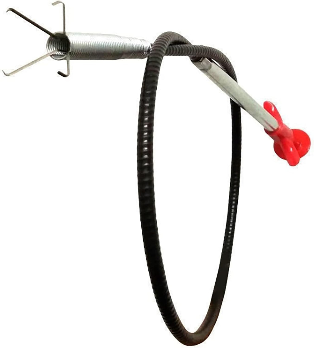 79 Inch Grabberable Pick-Up Tool 4 Claws-Spring Pipeline Dredge Hook Cleaner Retractable Sink Drain Clog Remover for Tube Drain Cleaning