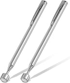 2 Pieces 5LBs Telescoping Magnetic Pickup Tool, with Pen Clip Design, Magnet Stick Rod Extendable 5.7" to 24.4" for Men, Birthday, Father's Day, Christmas Gift