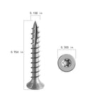 #8 * 1" 304 Stainless Steel Deck Screws, (634pcs) 2 lbs.Exterior Wood Screws, Rust Resistant epoxy Coated, Bronze, T20 Star Bit