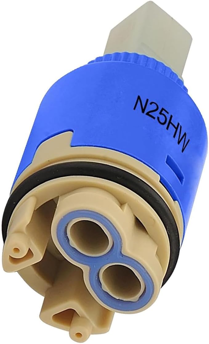 25mm Faucet Cartridge Certification Ceramic Tap Replacement Cartridge Mix Tap Inner Cartridge for Single Lever Faucet, Monobloc Bathroom or Kitchen Mixer Faucets