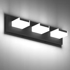 Aipsun Modern 3-Light LED Bathroom Vanity Light Fixtures - White Light 6000K Over Mirror