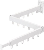 Clothes Drying Rack Wall Mounted,Drying Rack Clothing,Clothes Hanging Rack,Retractable,Collapsible(Tri-Fold), White Color(Ring)