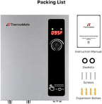 ThermoMate Electric Tankless Water Heater, 11kW 208~240 Volt, On Demand Instant Hot Water Heater, Self Modulating Energy Saving, Save Space, 2.15GPM at 35°F Rise