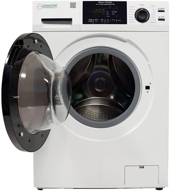 Pemberly Row All-in-One Washer Dryer VENTED-DRY FASTER than Condense 15lb 110V