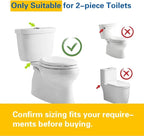 3-Inch Dual Flush Valve Replacement Kit for 2-Piece Toilets, Include Toilet Flush Valve with Push Button, Toilet Fill Valve, Bowl Gasket and Plastic Bolts.