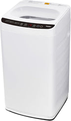 COMFEE' Portable Washing Machine, 0.9 cu.ft Compact Washer With LED Display, 5 Wash Cycles, 2 Built-in Rollers, Space Saving Full-Automatic Washer