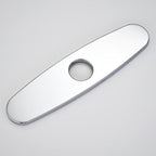 Faucet Cover Plate, Stainless Steel Deck Plate for Kitchen Sink Faucet Single Hole or Bathroom Faucet 1-3 Hole Faucet Hole Cover Round 10 Inch(Chrome)