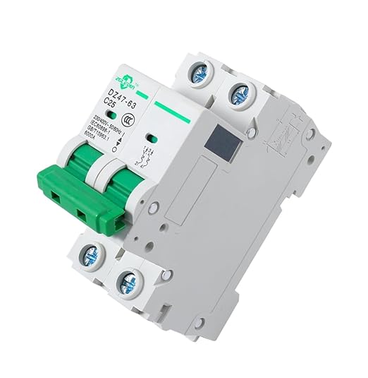 Miniature Circuit Breaker - 3 Pcs 110V/240V MCB DZ47-63 Mini Home Circuit Breaker 2 Pole 20A, AC Solar MCB