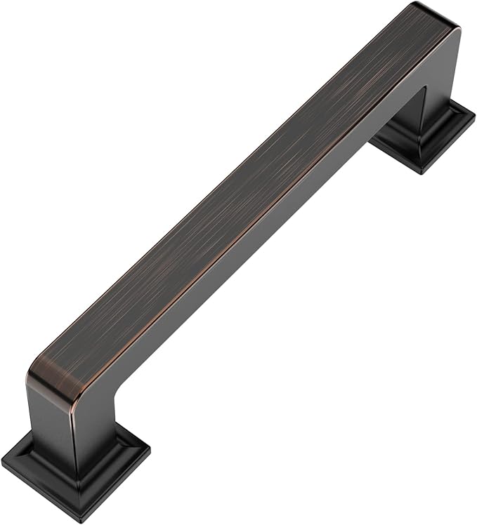 6 Pack 3.75 Inch Kitchen Cabinet Handles - Oil Rubbed Bronze Pulls Hardware for Cabinets and Cupboards