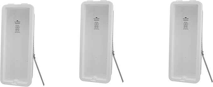 PRO&Family Fire Extinguisher Cabinet (3, White with Breaker Bar Attachment, 10 lb)