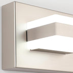 SOLFART Bathroom Vanity Lights Over Mirror Brushed Nickel Bathroom Light Fixture 3 Light Led Lights for Bathrooms Vanity Lights for Bath Nickel