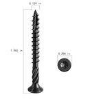 #8 * 2" Black Deck Screws, (2336pcs) 15 lbs.Exterior Wood Screws, Rust Resistant epoxy Coated, Bronze, T20 Star Bit