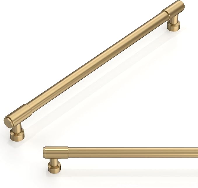 10 Pack Champagne Bronze Cabinet Pulls 10 Inch(254mm) Kitchen Cabinet Handles Cabinet Hardware for Drawer Pulls