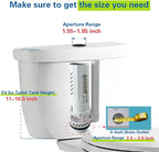 2-Inch Dual Flush Valve Replacement Kit for 2-Piece Toilets (11-16.5" Tank Height) | Fits 2.4"-2.8" Drain Holes | Includes Flush Valve with 1.5" Thread Push Button, Fill Valve, Gasket, Bolts