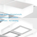 Ralbay Modern LED Vanity Light 3 Light Acrylic Stainless Steel for Bathroom Vanity Lighting Fixtures Cool White 6000K