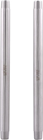 1/4" X 1/4" NPT Male Nipple Stainless Steel 304 Cast Pipe Coupling Fitting 8" Length (pack of 2)