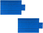 Mytee Products 2 Pack 16' x 27' Flatbed Tarps Heavy Duty 18oz Steel Tarp with Flap - Blue