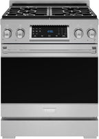 Gordon Ramsay by THOR Kitchen 30 Inch Professional Gas Range with Tilt Panel Touch Control in Stainless Steel