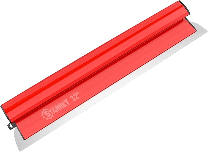 32 Inch Drywall Skimming Blade 0.3mm Stainless Steel Blade Ergonomically Designed Grip Drywall Knife for Drywall Plaster Wallboard (32"/80CM)