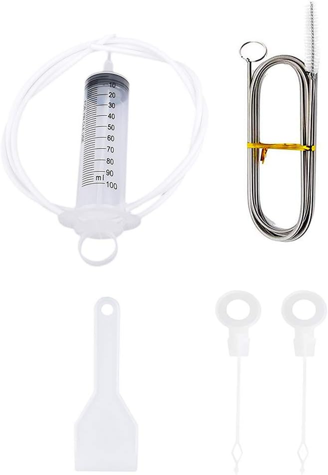 HEXJOZEI 6 Pcs Reusable Fridge Cleaning Tool - Refrigerator Drain Hole Clog Remover Kit, Clean Drain Outlet