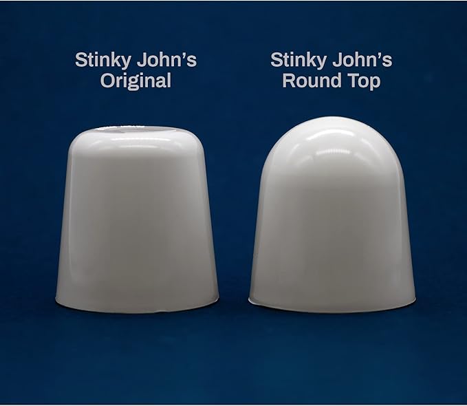 Stinky John's Tall Toilet Bolt Caps: Don't Cut Those Bolts! 100% Made in USA, toilet bolt caps, toilet bolt covers, toilet screw covers (Universal Fit, 2 Pack)