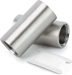 TAISHER 2PCS Stainless Steel Pipe Fittings, 1/4" NPT x 1/4" NPT Female Threaded, 2" Length Nipple Cast Pipe