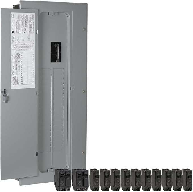 ABB TM3220CCU2K 200A Main Breaker Load Center • 1-Phase Standard Main Circuit Breaker Load Center • 32 Space, 40-Circuit, 120/240 VAC, 200 A, 22 kA Interrupt • Indoor NEMA 1 Enclosure