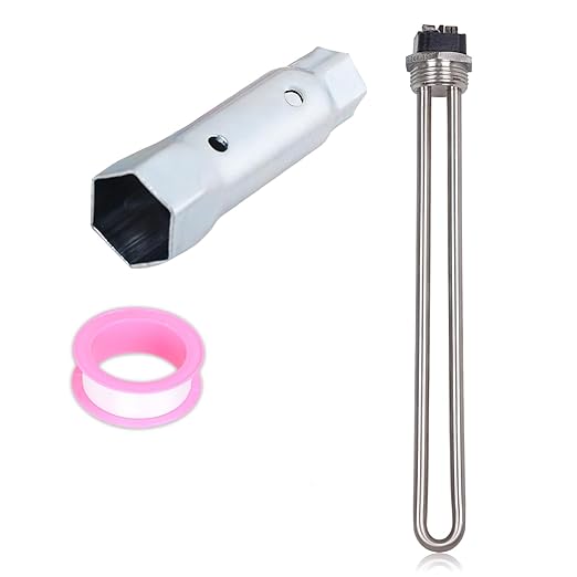 520900 RV Water Heater Element Kit,Compatible Replacement for Suburban SW Series Electric Water Heater (Part 520789, 232794) Includes Screw-in Heating Element, Wrench Socket, and Tape