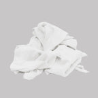 Recycled White T-Shirt Cleaning Rags (2 lbs. Bag - Pack of 12) – Shop Rags Bulk for Oil, Stain, Grease, Paint, and Auto Cleaning, Multipurpose