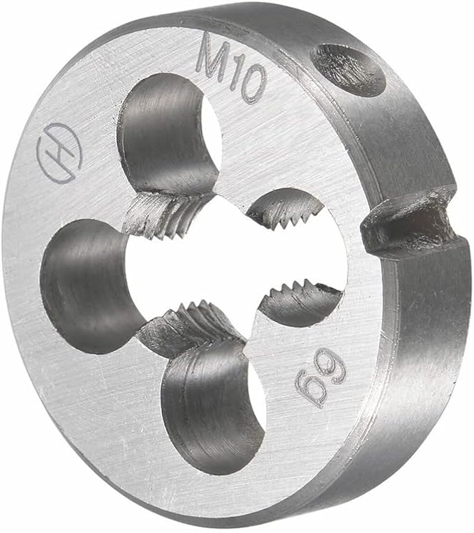 10mm x 1 HSS Metric Tap and Die Set Right Hand Thread,Tapping DIY Tool 3pcs (M10 x 1mm)