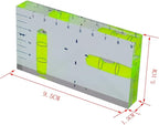 Transparent Rectangular high-Precision T-Shaped Level Integrated Small Household Water Level (non-magnetic green, 95 * 51 * 13mm)