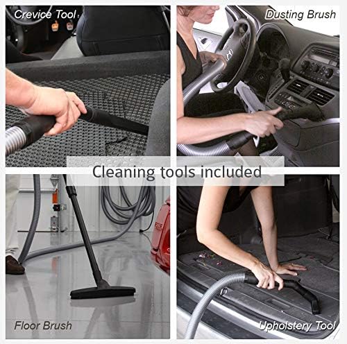 VacuMaid GV50 Wall Mounted Garage and Car Vacuum with 50 ft Hose and Tools