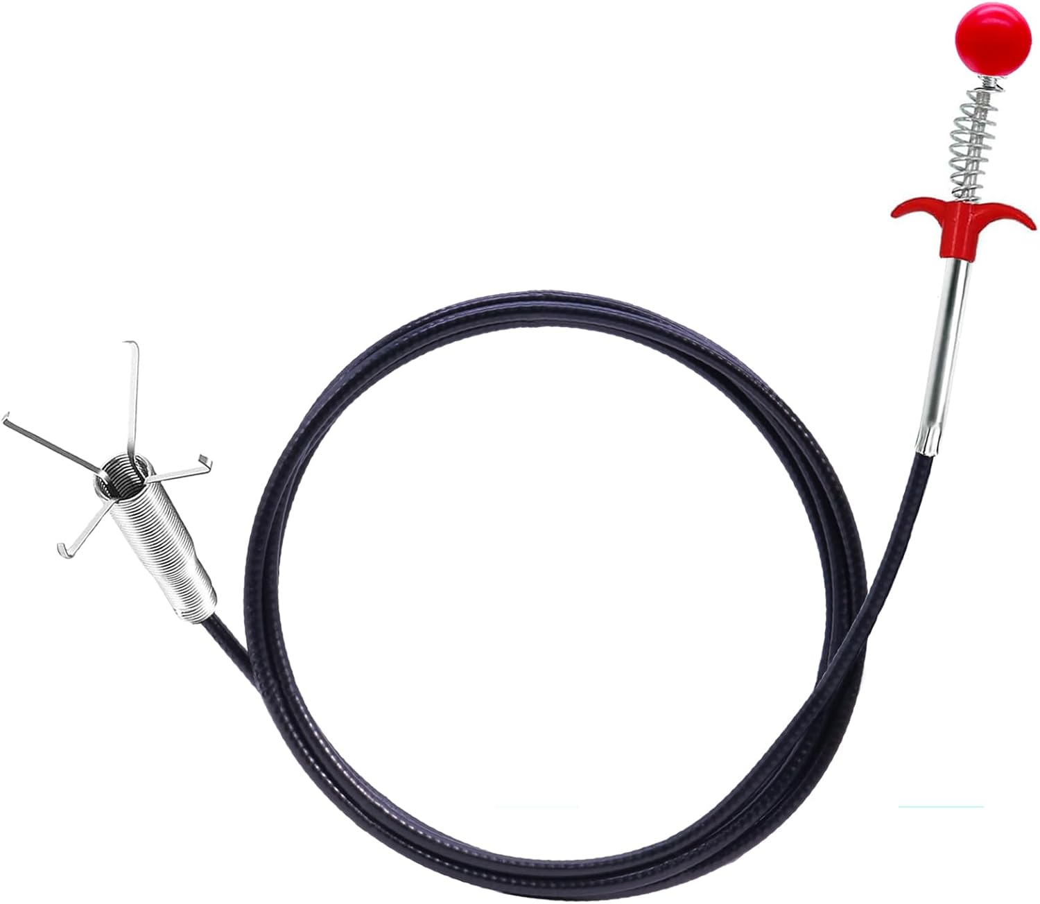 Flexible grabberDrain Snake Tool - The Ultimate 76inch Flexible Grabber for Hair, Unclog Any Drain in Minutes! Gunk & Debris in Sinks, Showers & Tubs. No More Chemicals, Just Quick Results!