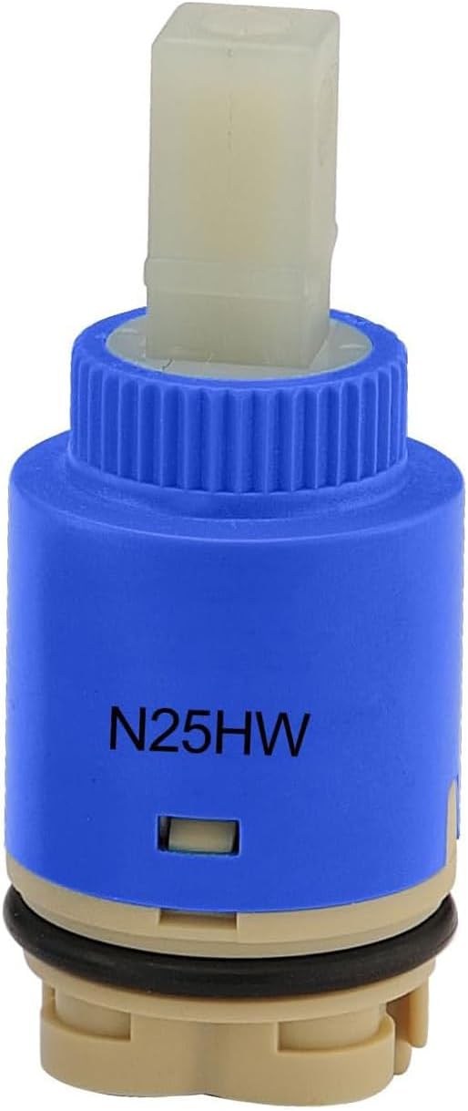 25mm Faucet Cartridge Certification Ceramic Tap Replacement Cartridge Mix Tap Inner Cartridge for Single Lever Faucet, Monobloc Bathroom or Kitchen Mixer Faucets