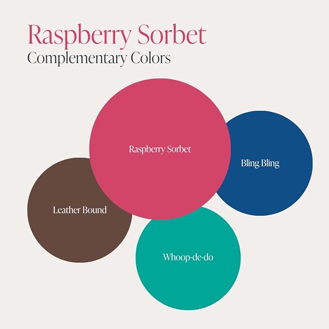 Country Chic All-in-One Chalk Paint for Furniture, Cabinets, Home Decor, Eco-Friendly, Matte Finish, Built-In Primer & Top Coat for Wood, Metal - Raspberry Sorbet (Pink) - Quart 32 oz (950 ml)