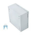 12 x 8 x 16 NEMA 4X Electrical Junction Box - Premium Steel Enclosure for Industrial Controls - Heavy Duty Outdoor Metal Cabinet with Dual-Key Lock - Fits Wiring, Connectors and Panels
