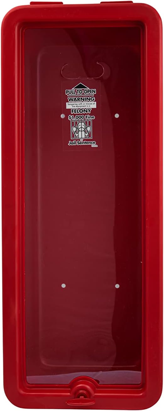 PRO&Family Fire Extinguisher Cabinet 20 lb Fire Extinguisher Box Outdoor Fire Cabinet Mounted Fire Extinguisher Cabinet Fire Extinguisher Cover(2, Red with Pull-Panel, 20 lb)