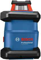 BOSCH GRL4000-80CH REVOLVE 18V Connected Self-Leveling Horizontal Rotary Laser Kit, Includes CORE18V 4 Ah Battery & Charger, Receiver, Battery Adapter, 4 D Batteries, 2 AA Batteries, & Carrying Case