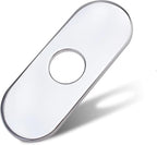 6.3 Inch Hole Cover Deck Plate Escutcheon for 1 or 3 Hole Bathroom Sink Faucet, Stainless Steel Sink Cover Plate, Chrome