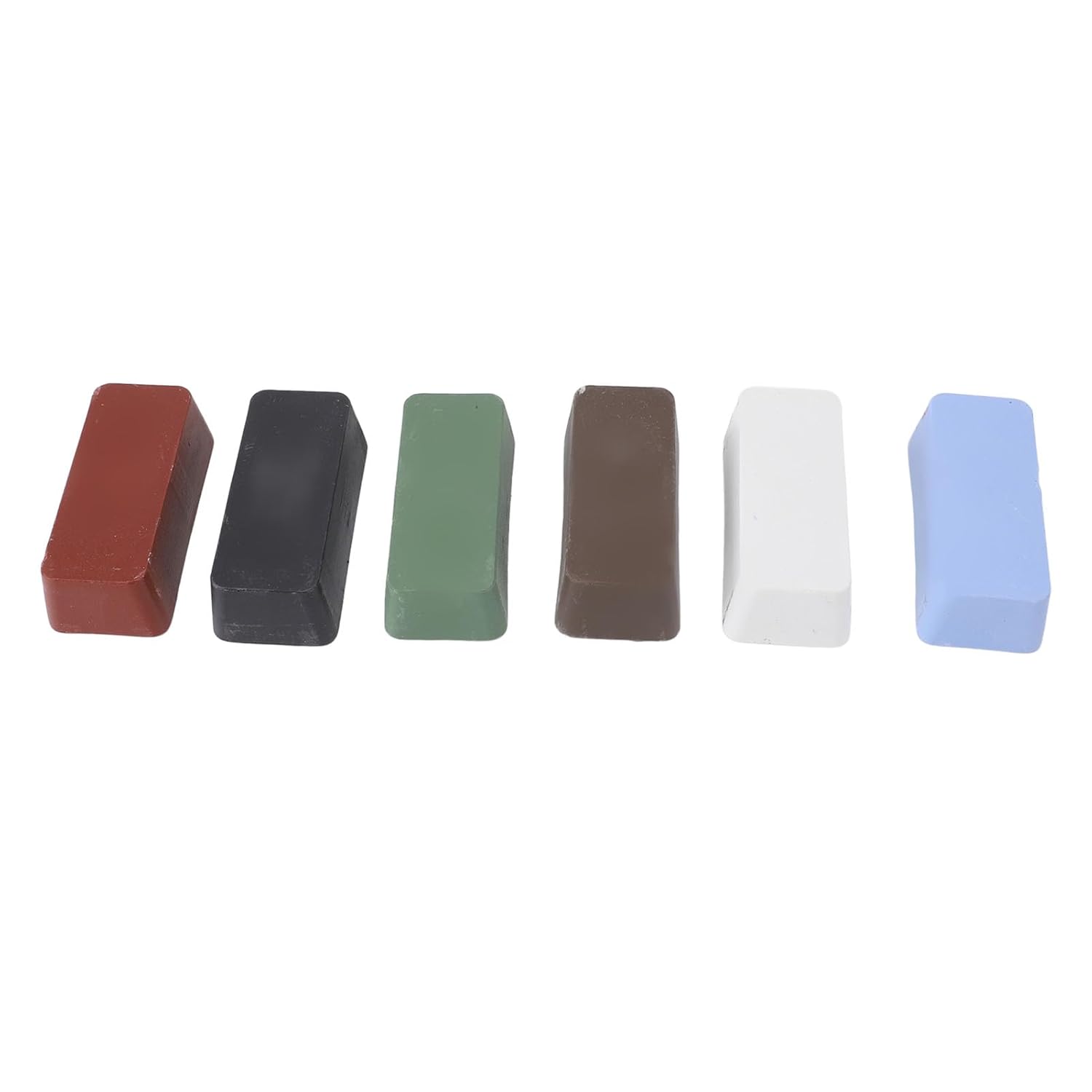 Metal Polishing Bar Multi Functional Solid Wax Metal Buffing Paste for Stainless Steel Aluminum Copper 6 Pcs Set
