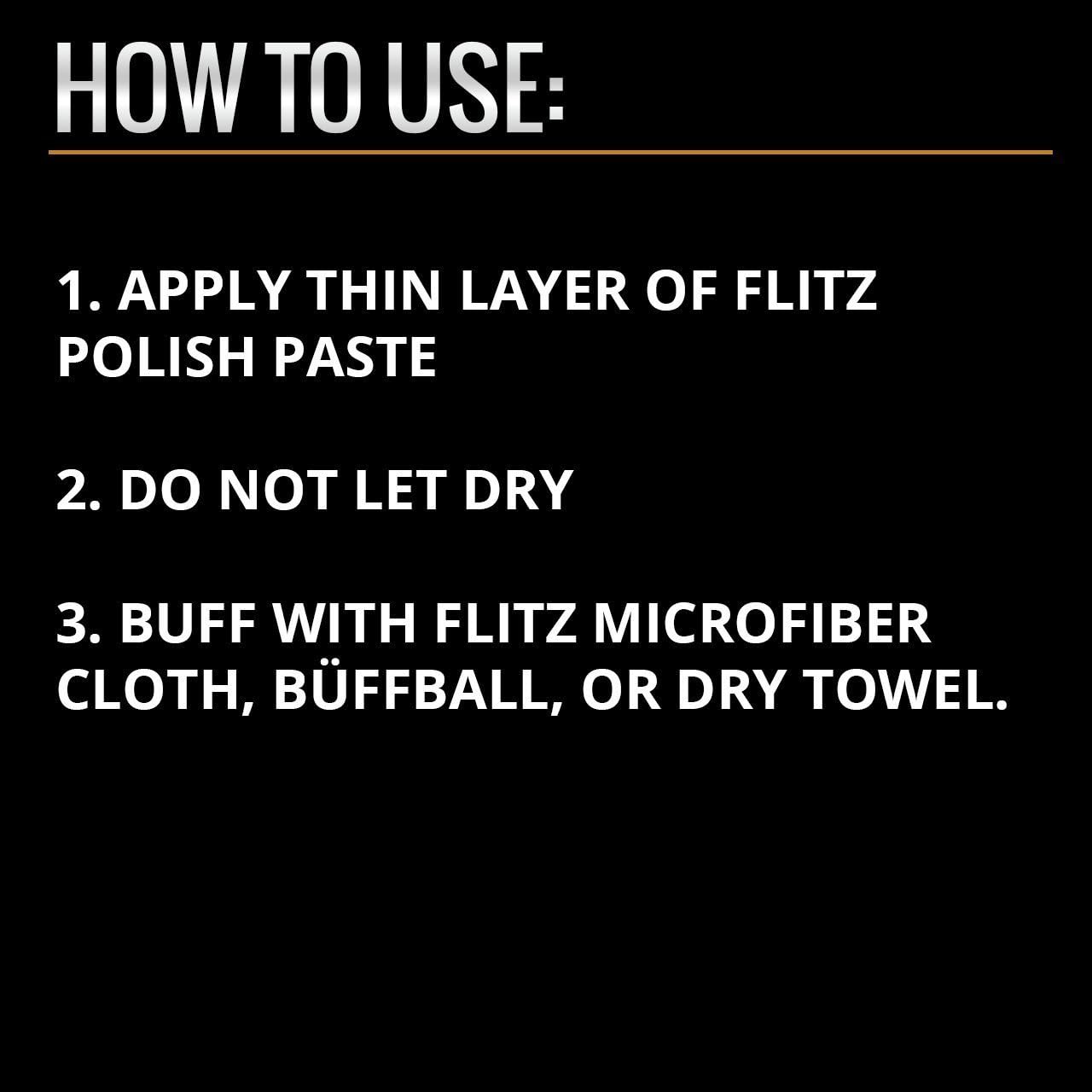 Flitz Multi-Purpose Metal Polish Paste - 2lb Can of USA-Made Chrome Polish - Works on Stainless Steel, Aluminum, Plastic, Jewelry and Cars - Non-Abrasive Cleaner & Rust Remover (6 Pack)