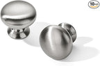 SAILING 10 Pack Cabinet Knob- Brushed Nickel Furniture Hardware Handles for Kitchen Cabinets Bedroom Dresser Wardrobe Cabinet Pulls