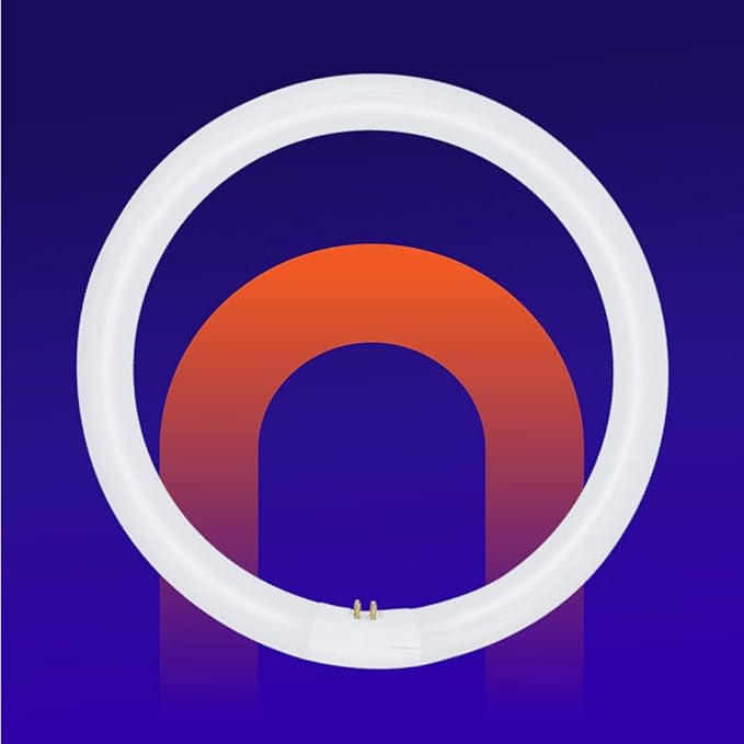 lumenivo FC16T9 40 Watt Circline Fluorescent Bulb Replacement 16 Inches - T9 Bulb with 4-Pin Base (G10Q-4) - 4100K Cool White - 1 Pack