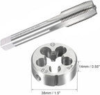 16mm x 1.5 HSS Metric Tap and Die Set Right Hand Thread,Tapping DIY Tool 3pcs (M16 x 1.5mm)